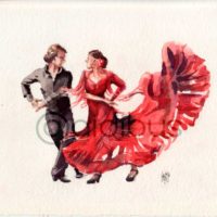 Bailadores de flamenco