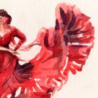 Bailadores de flamenco